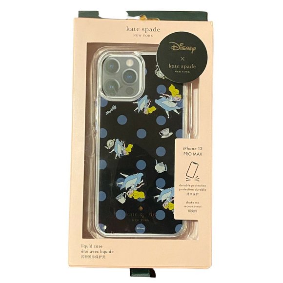 KATE SPADE DISNEY ALICE IN WONDERLAND iPhone Case 12 Pro Max Liquid Case NEW - Picture 3 of 4